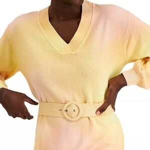 INC International Concepts Belted Ombre Sweater EUC
